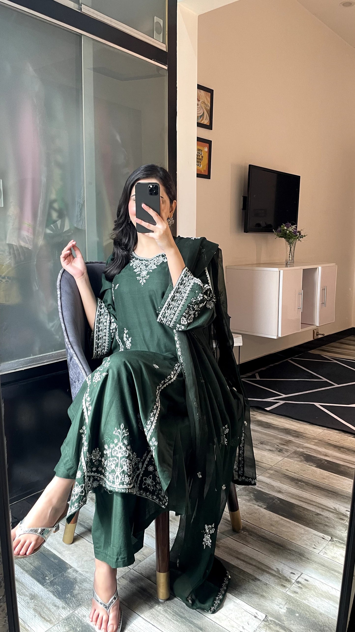 GRACE EMBROIDERY 3PC READY TO WEAR