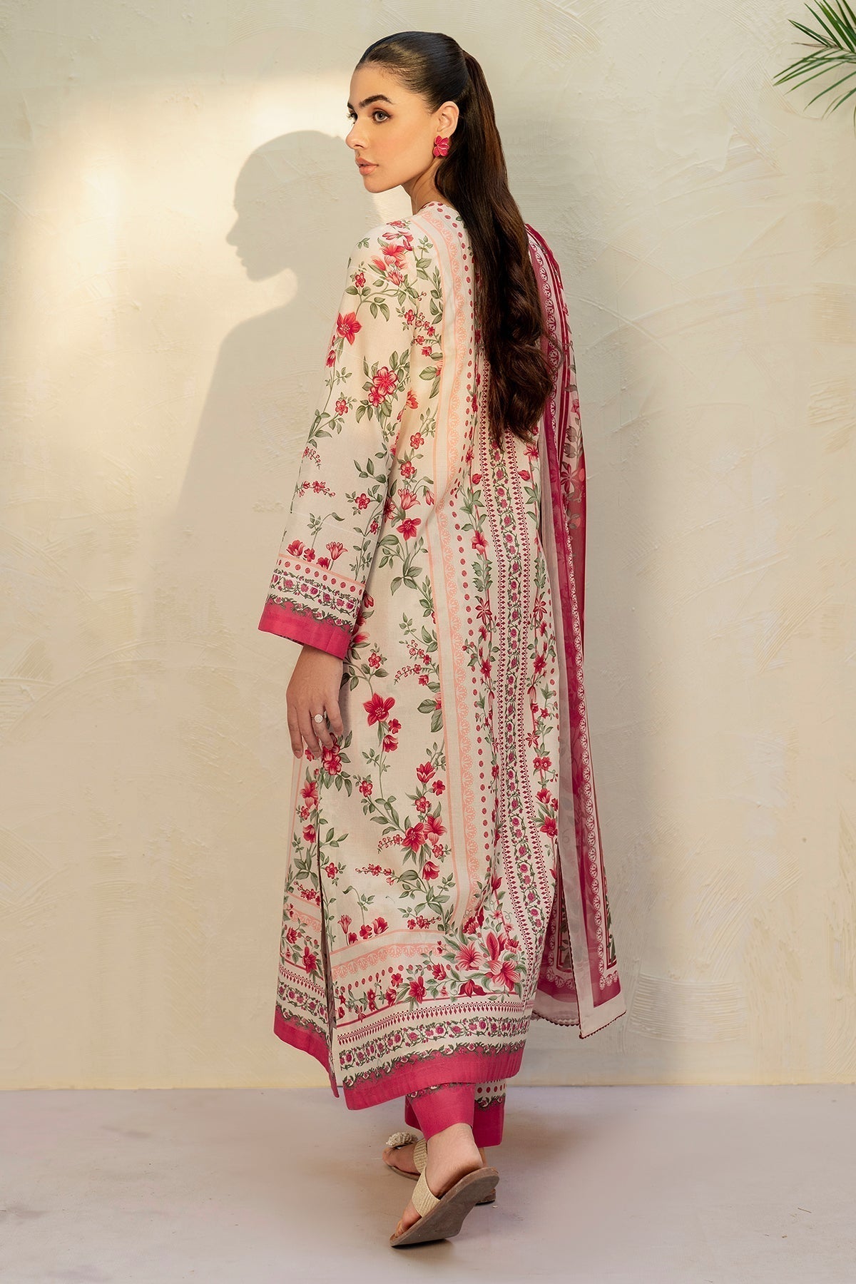 JAZMIN - 3PC Unstitched Printed Viscose Shirt with Printed Dupatta and Printed Trouser