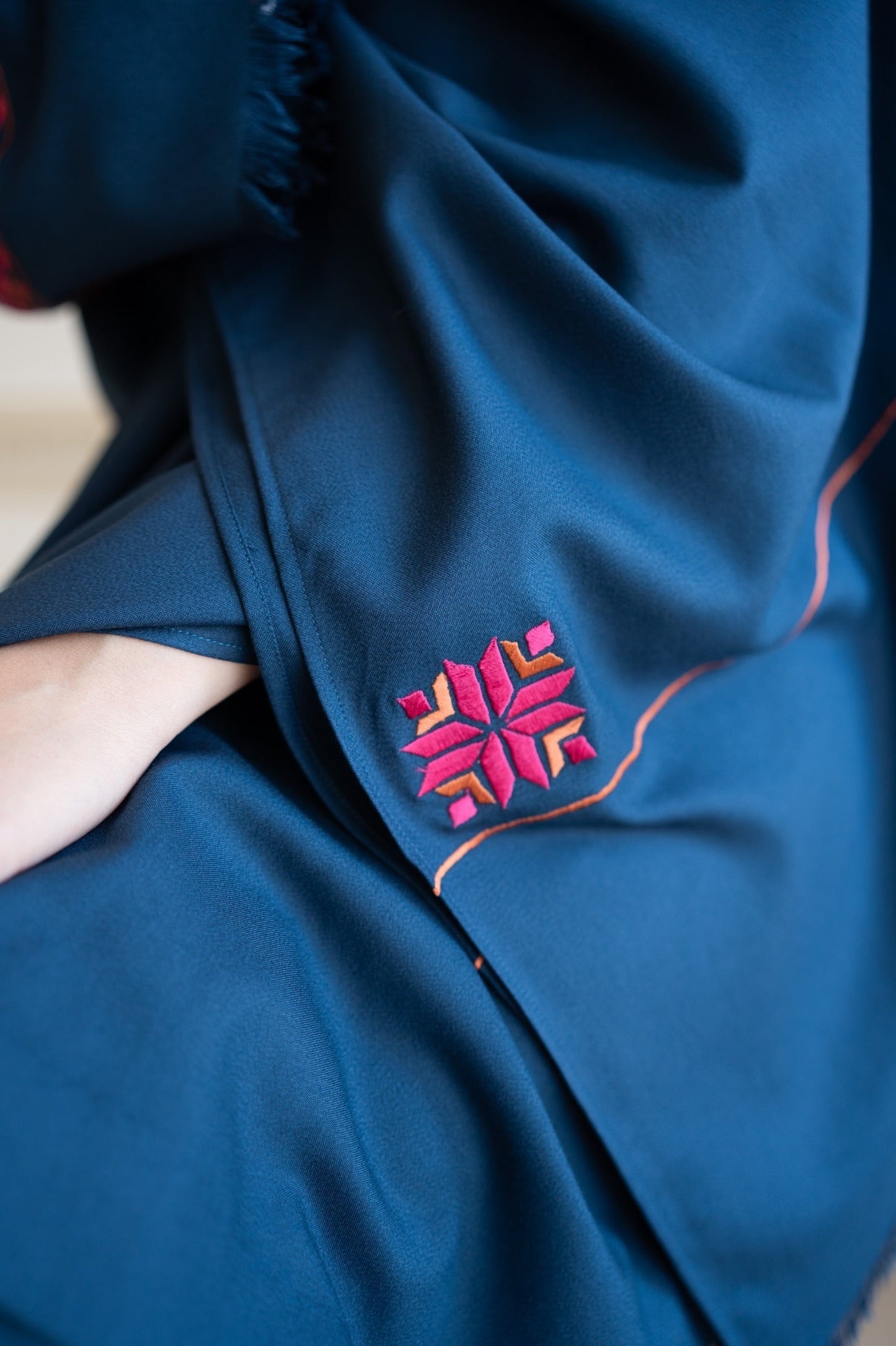 Aisling - 3PC Unstitched Dhanak Embroidered Shirt with Dhanak Embroidered Shawl and Trouser