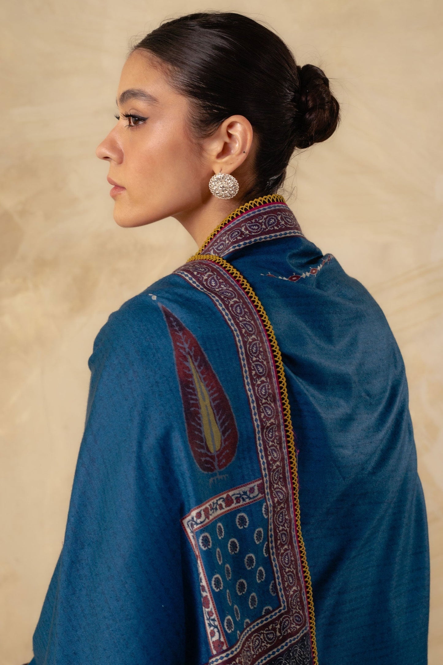 Coco by Zara Shahjahan - 3PC Unstitched Dhanak Embroidered Shirt with Printed Wool Shawl and Trouser