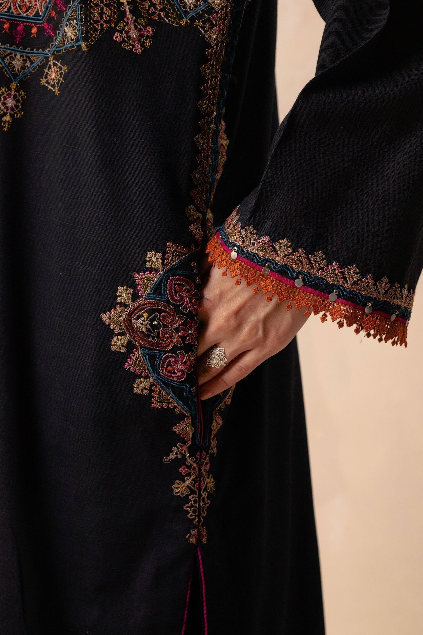 Coco by Zara Shahjahan - 3PC Unstitched Dhanak Embroidered Shirt with Printed Wool Shawl and Trouser