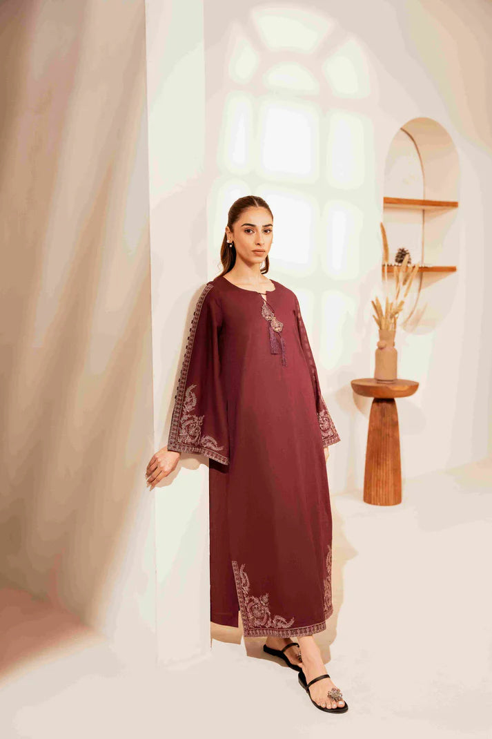 Urge - Unstitched Luxury Dhanak Heavy Embroidered 2PC Suit (SYT-113)