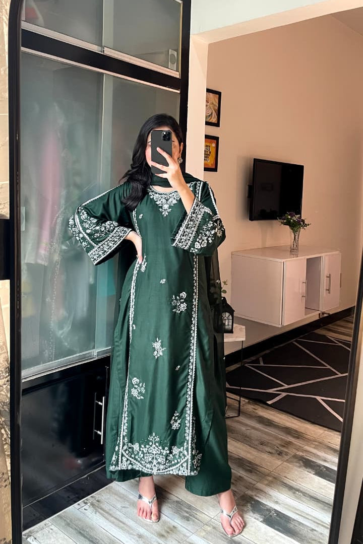 GRACE EMBROIDERY 3PC READY TO WEAR