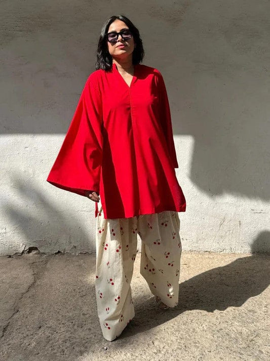 LAL PARI EMBROIDERY 2PC (FARSHI) READY TO WEAR