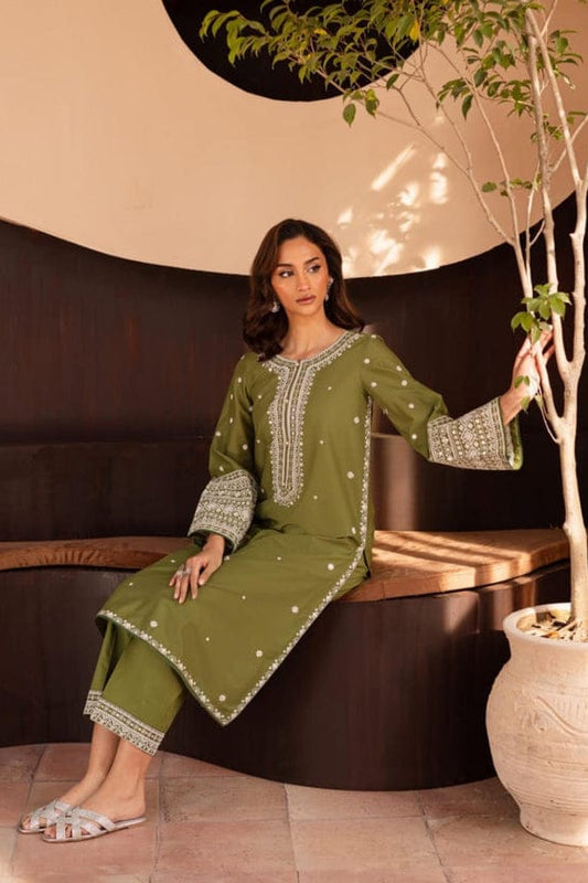 MOON EMBROIDERY 2PC READY TO WEAR